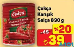 ÇOKÇA KARIŞIK SALÇA 830 G ÇOKÇA KARIŞIK SALÇA 830 G